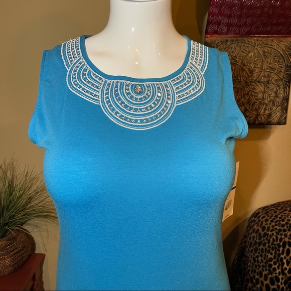 Nina Leonard Maxi Aqua Size XL NWT - Picture 8 of 12